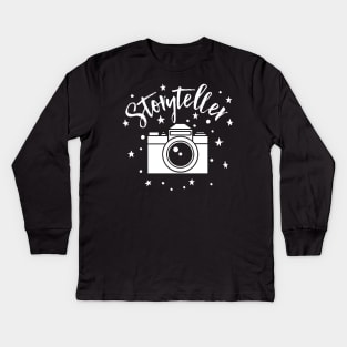 Camera as Storyteller - Photography Graphic Kids Long Sleeve T-Shirt